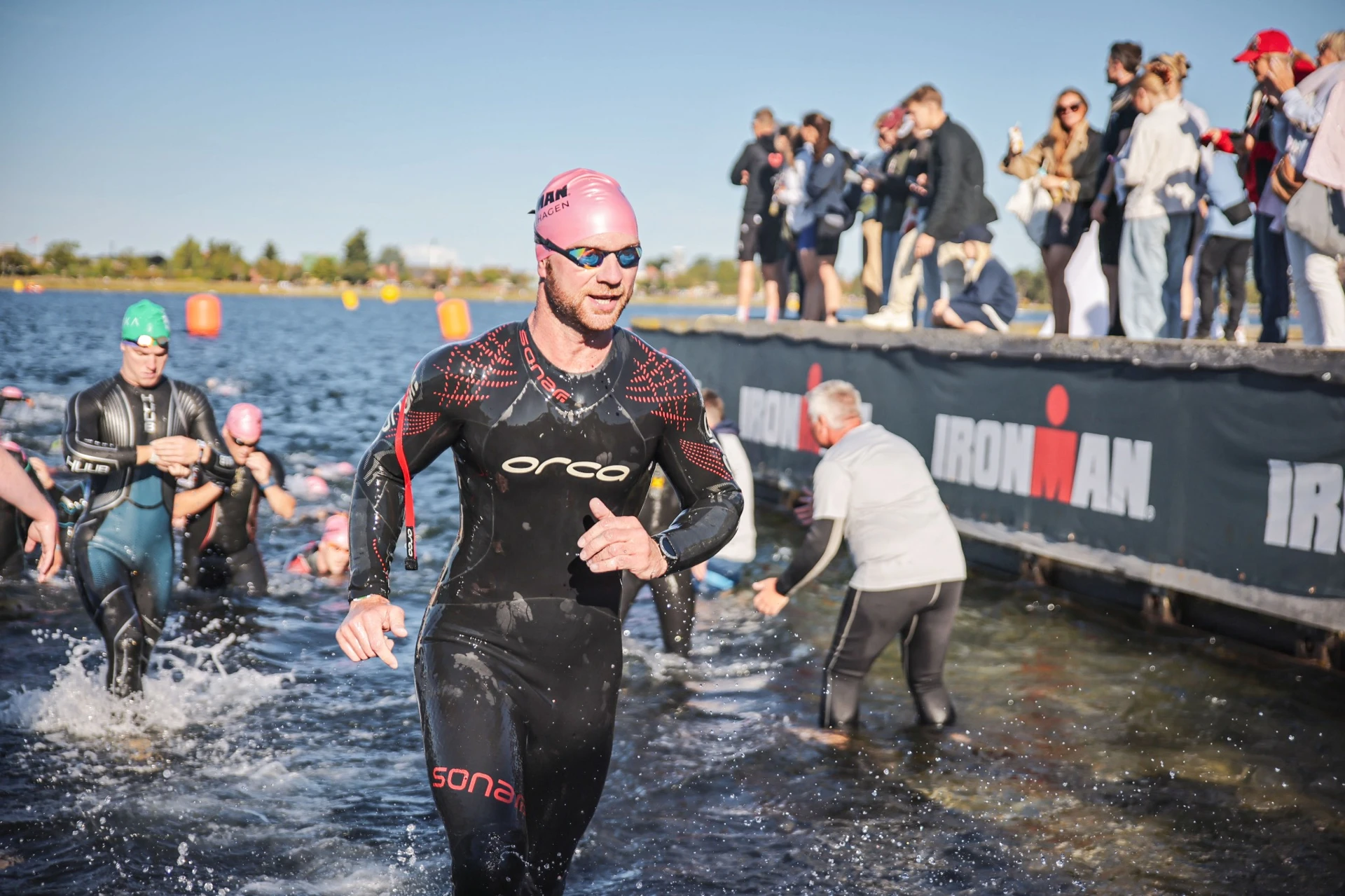 Joe leaving the water at IRONMAN Copenhagen